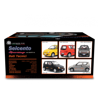 Fiat Seicento Sporting Abarth 1998 Nero 1:18