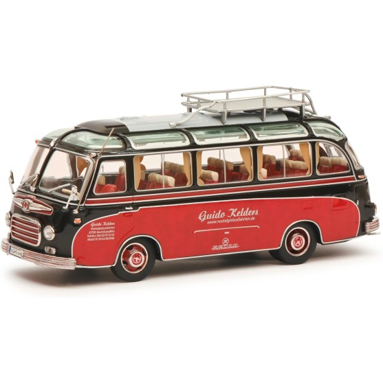 Setra S6 Autobus 1955 Guido Kelders red- green 1:43