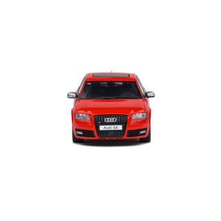 Audi S8 (D3) 2010 Red Black Wheels 1:43