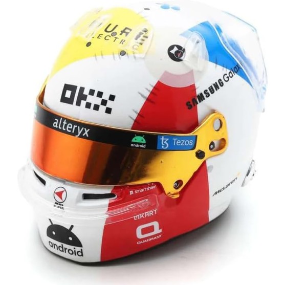 Land Norris Casco Bell Helmet Miami GP F1 2023 MCL60 Mclaren Mercedes 1:5