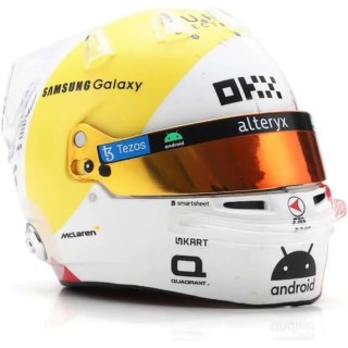 Land Norris Casco Bell Helmet Miami GP F1 2023 MCL60 Mclaren Mercedes 1:5