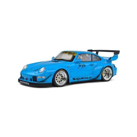 Porsche 911 (993) 2018 RWB Bodykit Shingen Light Blue 1:18