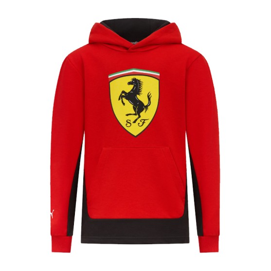 Ferrari F1 2024 Felpa con cappuccio Bambino Puma logo Red