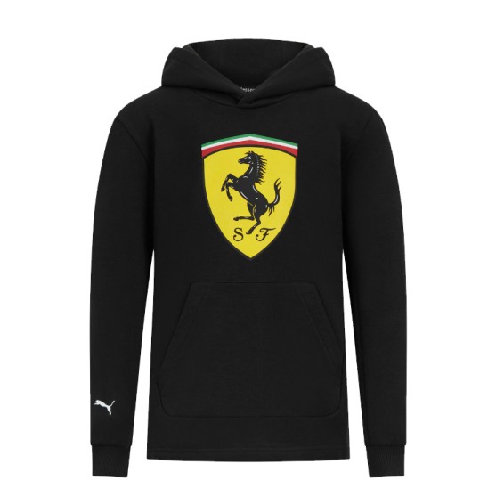 Ferrari F1 2024 Felpa con cappuccio Bambino Puma logo Black