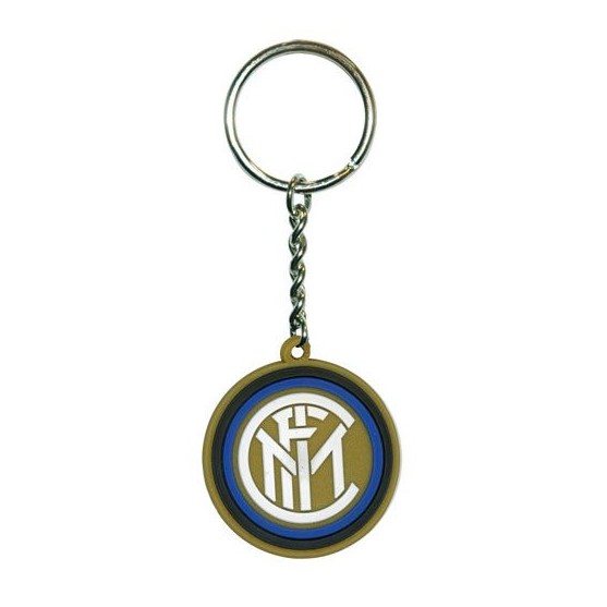 Portachiavi in gomma morbida con logo ufficiale Inter FC