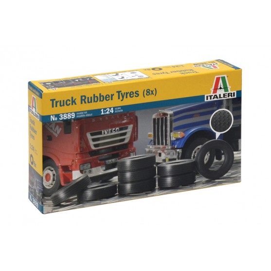 Truck Rubber Tyres Kit 1:24
