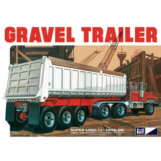 Gravel Trailer 3 axle - rimorchio ghiaia 1:25