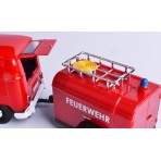 Volkswagen T2 van "Feuerwehr set" Red con rimorchio 1:24