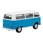 Volkswagen type T2 bus "Lost" azzurro-bianco 1:18