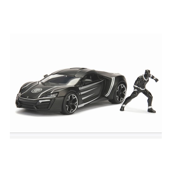 Lykan Hypersport "Black Panther" con personaggio Black Panther 1:24