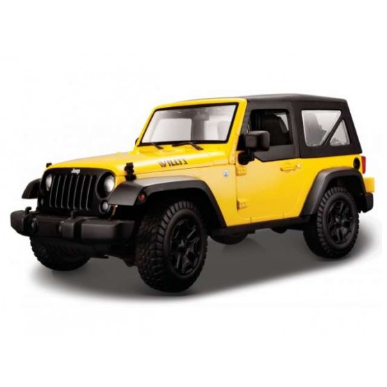 Jeep Wrangler JK Willys Hard Top Yellow 1:18