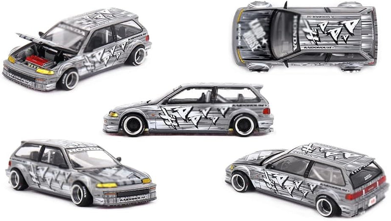 Honda Civic (EF) Manga V1 MINI GT Kaido House 1:64-2