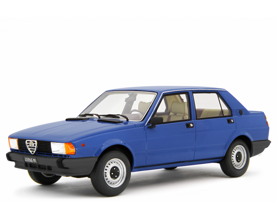 Alfa Romeo Giulietta 1.3 - 1.6 anno 1977 Blu Leman 1:18