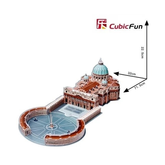 Basilica di San Pietro Roma Cubic Fun 3D Puzzle 23 cm h
