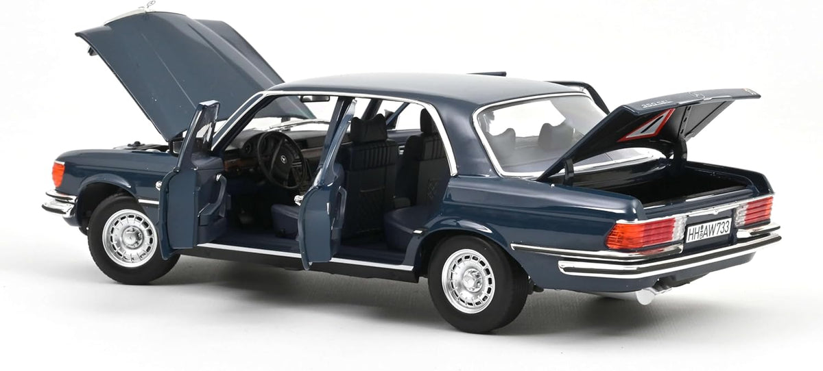Mercedes-Benz 350 SEL 1979 Hansa Blue 1:18-2