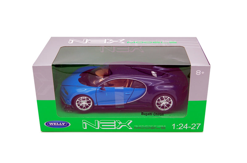 Bugatti Chiron 2017 Blue / Black 1:24 - 10036