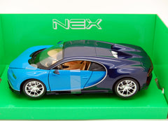 Bugatti Chiron 2017 Blue / Black 1:24 - 10037