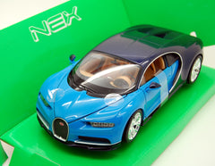Bugatti Chiron 2017 Blue / Black 1:24 - 10038