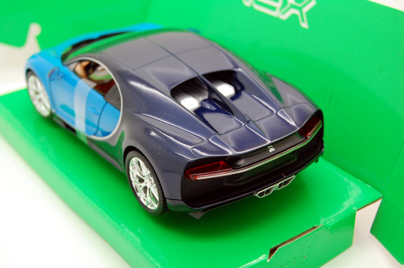 Bugatti Chiron 2017 Blue / Black 1:24 - 10039