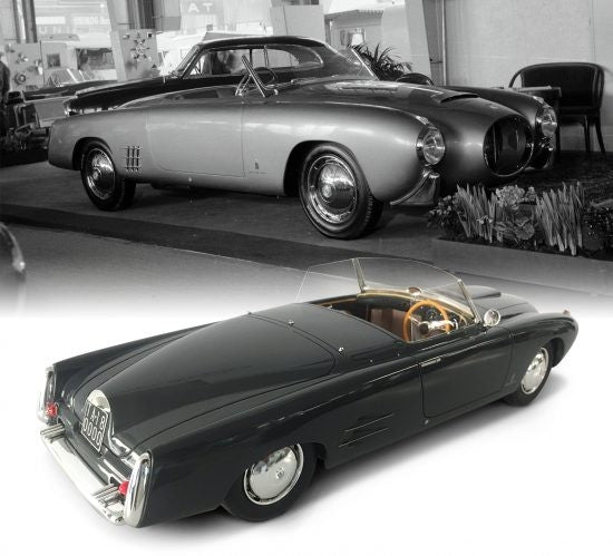 Lancia Aurelia PF200 Spider 1953 Grey 1:18 - 10052