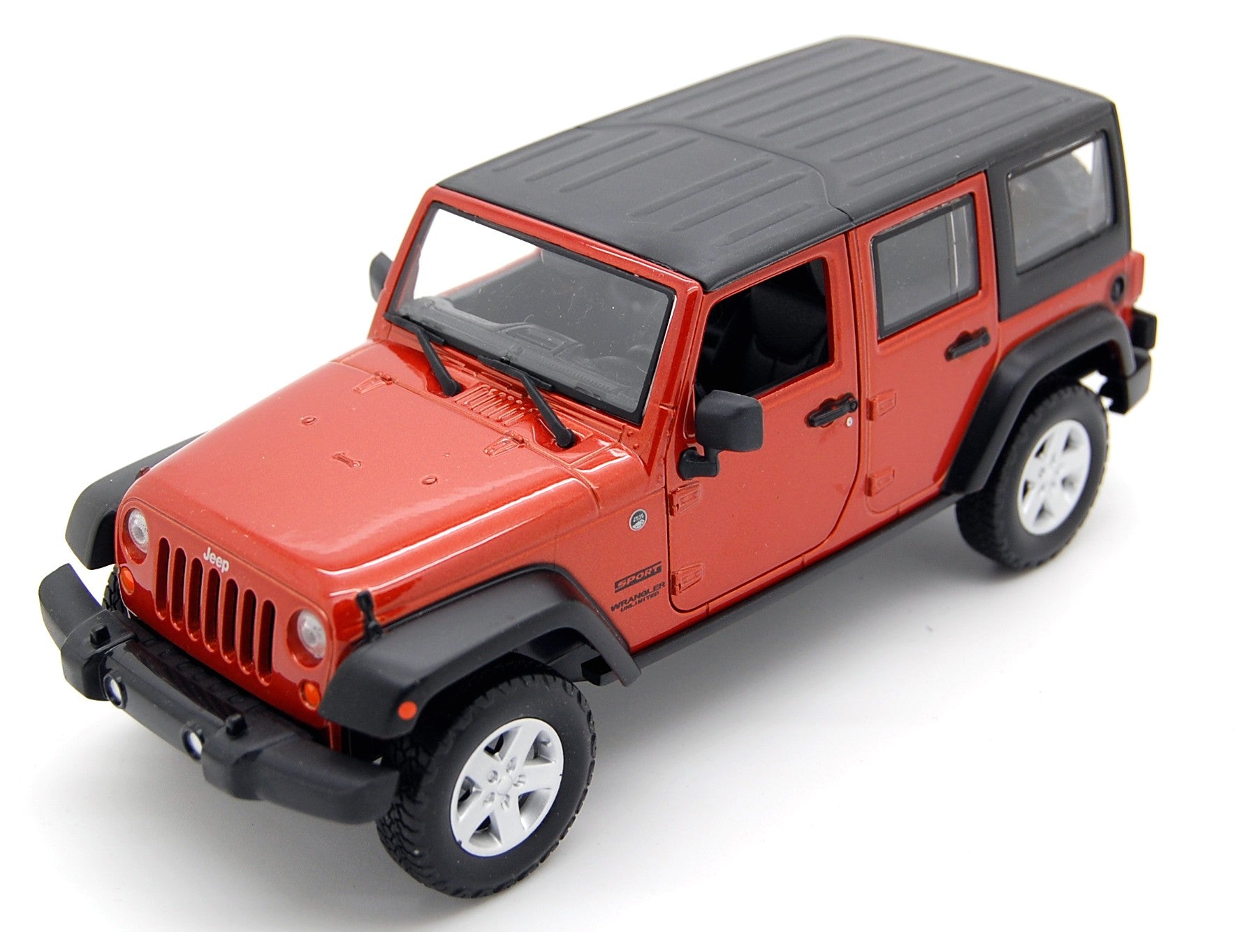 Jeep Wrangler Unlimited Sport 2015 Metallic Orange 1:24 - 10541