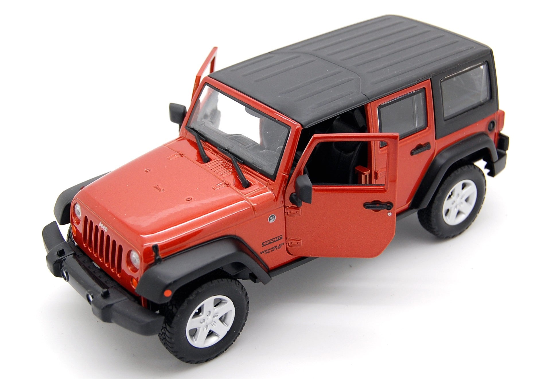 Jeep Wrangler Unlimited Sport 2015 Metallic Orange 1:24 - 10549