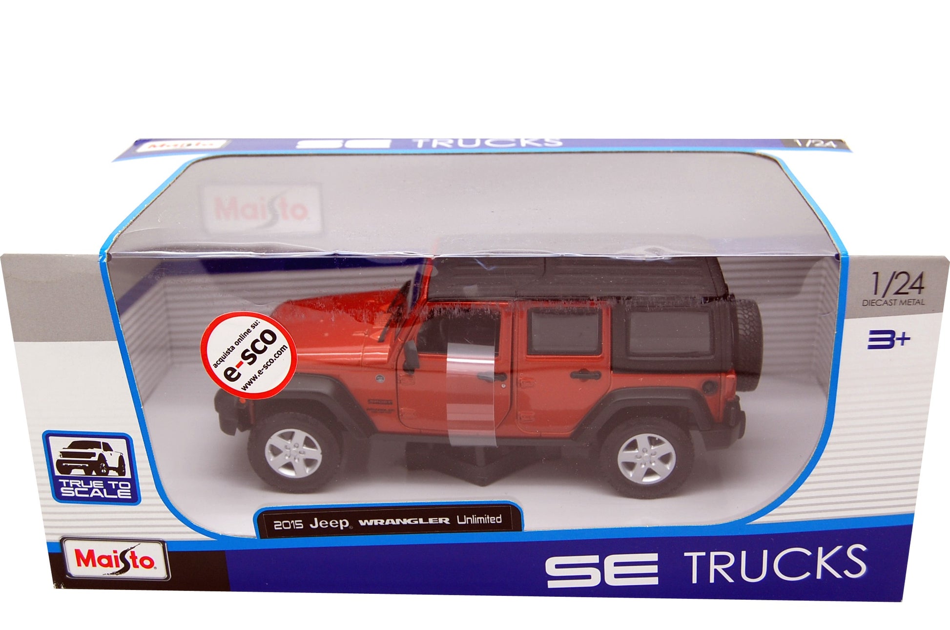 Jeep Wrangler Unlimited Sport 2015 Metallic Orange 1:24 - 10551