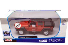 Jeep Wrangler Unlimited Sport 2015 Metallic Orange 1:24 - 10551