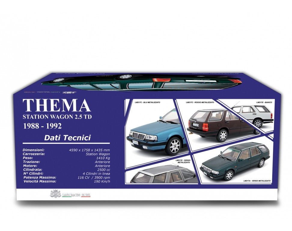 Lancia Thema Station Wagon T.D. 1988-92 Bordeaux Metallizzato 1:18-26