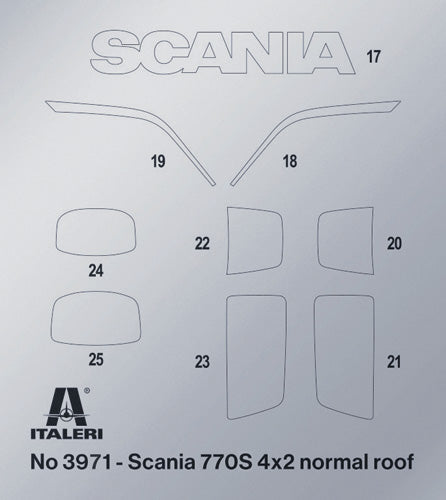 Scania S770 4x2 Normal Roof "Grey Cab" Kit 1:24-4
