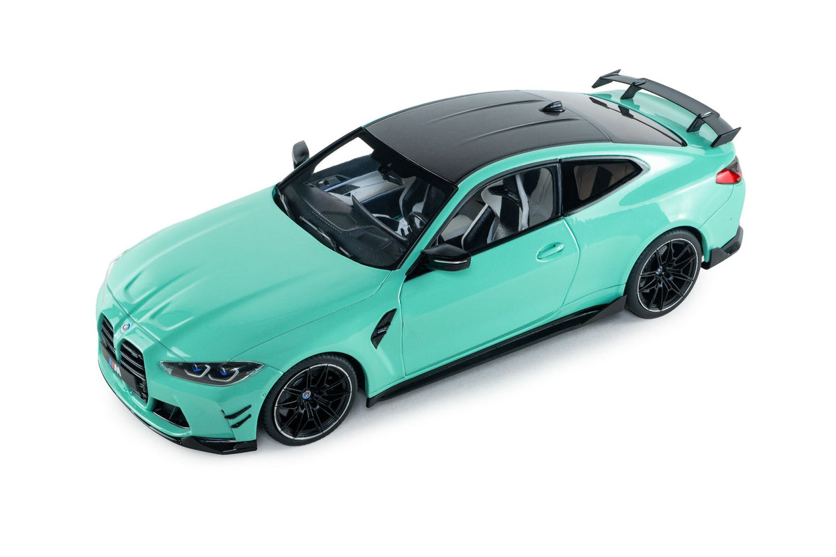BMW M4 Competition (G82) 2024 with Performance Parts mint green 1:18-9