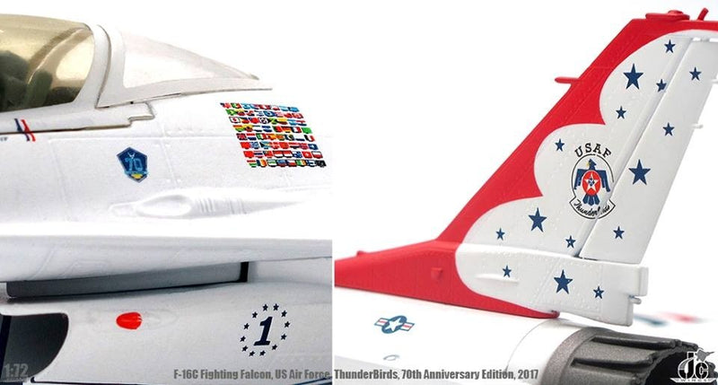 F16C Fighting Falcon USAF US Air Force ThunderBirds, 70th Anniversary Edition 2017 1:72 - 11954