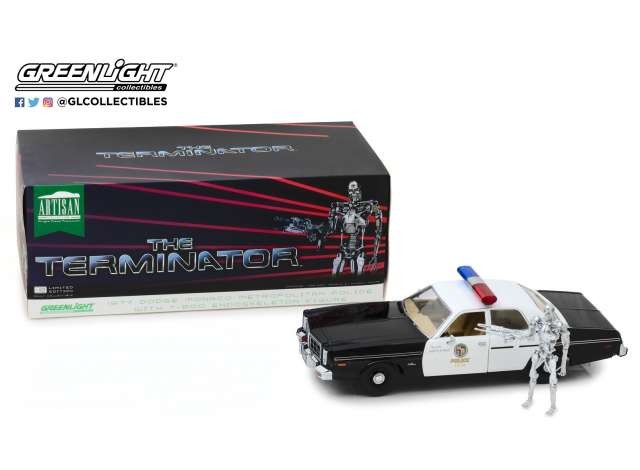 Dodge Monaco Metropolitan Police 1977 "Terminator" con T-800 Endoskeleton 1:18 - 12506