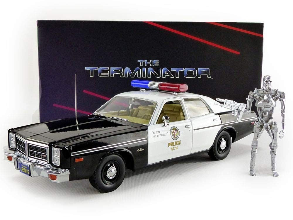 Dodge Monaco Metropolitan Police 1977 "Terminator" con T-800 Endoskeleton 1:18 - 12507