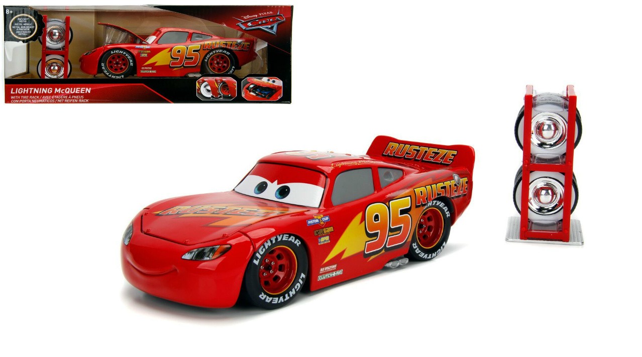 Lightning McQueen Pixar "Cars 3" with extra set of wheels 1:24 - 12615