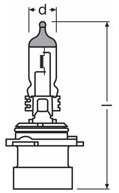 Lampadina Alogena Osram HB4A 12V/51W - 13395