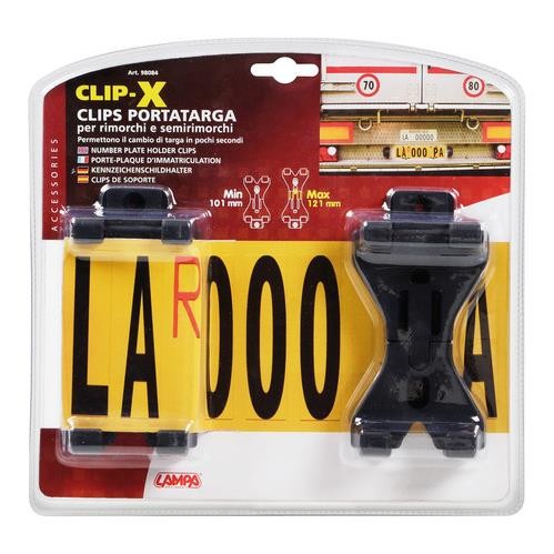 Clip-X Porta targa per rimorchi - 16722