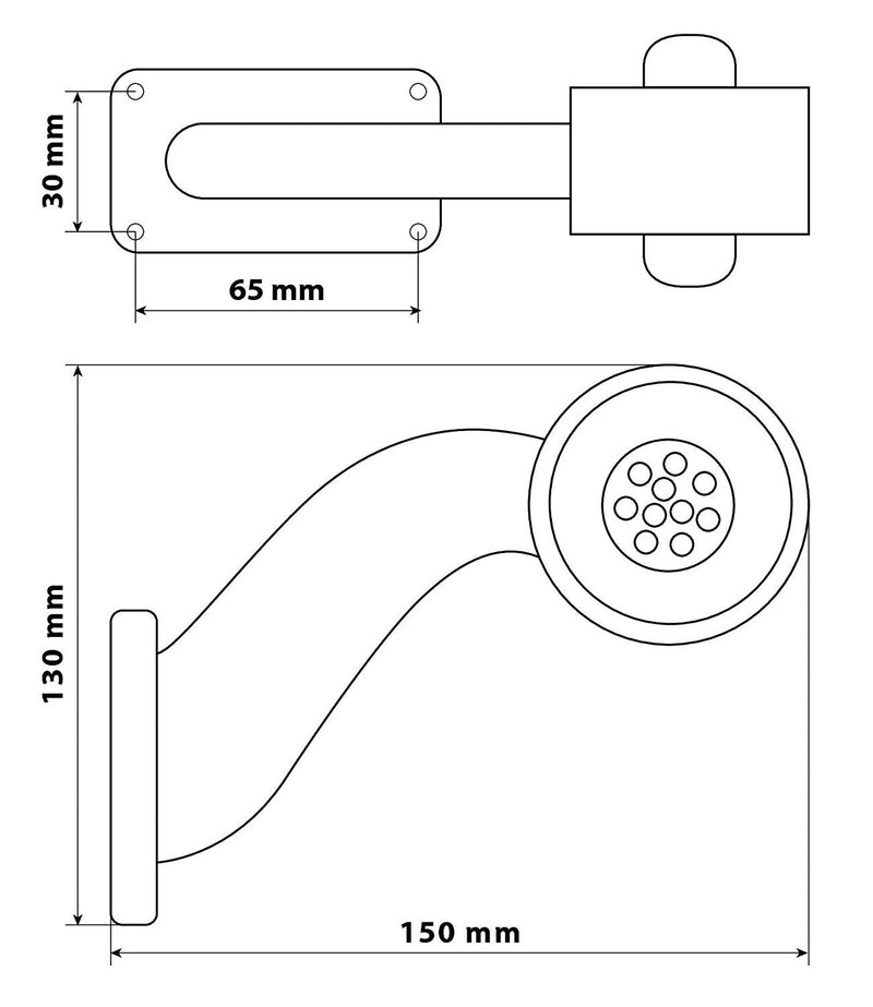Luce perimetrale Led 24 V Bianco/Rosso Aero - 16749
