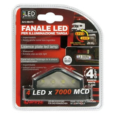 Fanale 4 Led illuminazione targa - 16755