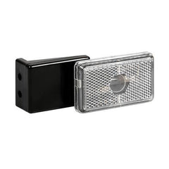 Luce ingombro con catarinfrangente e staffa 12/24V Bianca - 16832