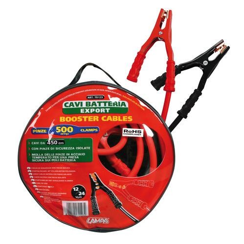 Cavi batteria Export 12/24V 450 cm 500A - 17252