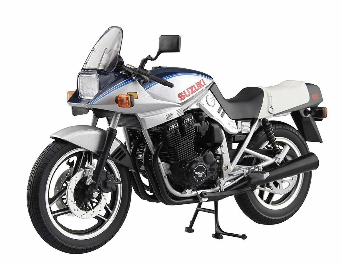 Suzuki GSX 1100S Katana 1980 Silver Blue 1:12-2