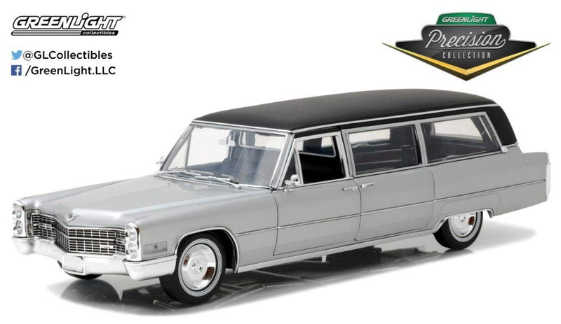 Cadillac S&S limousine 1966 silver/black 1:18 - 18323