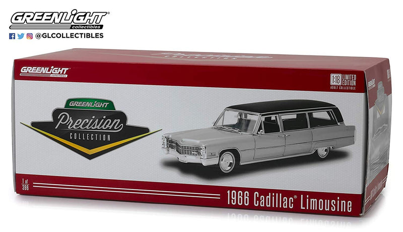 Cadillac S&S limousine 1966 silver/black 1:18 - 18325