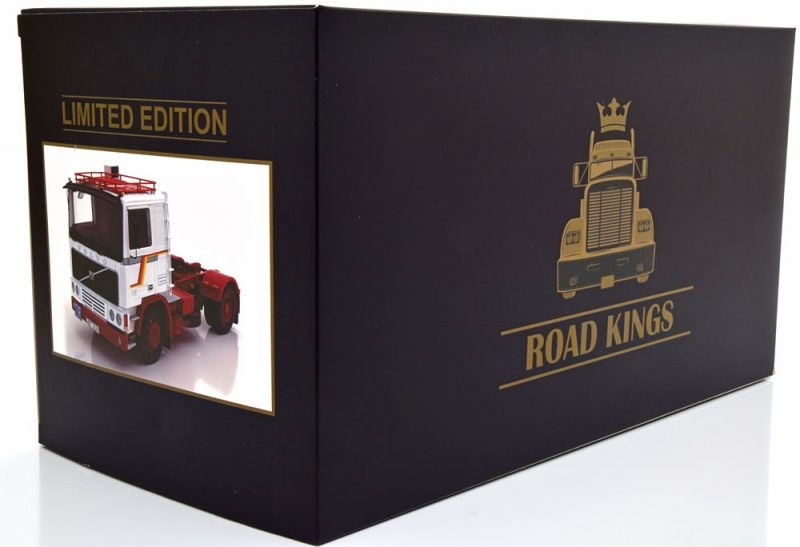 Volvo F12 1977 White - Red 1:18 - 18552