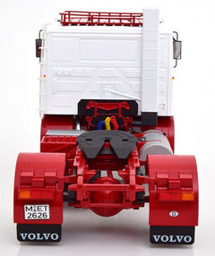 Volvo F12 1977 White - Red 1:18 - 18555
