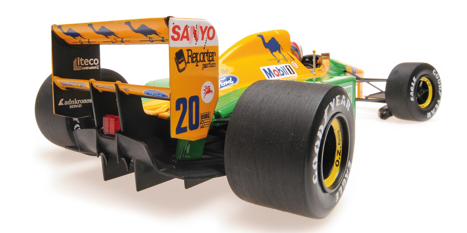 Benetton Ford B192 F1 1992 3rd British Gp Silverstone Martin Brundle 1:18 - 19474