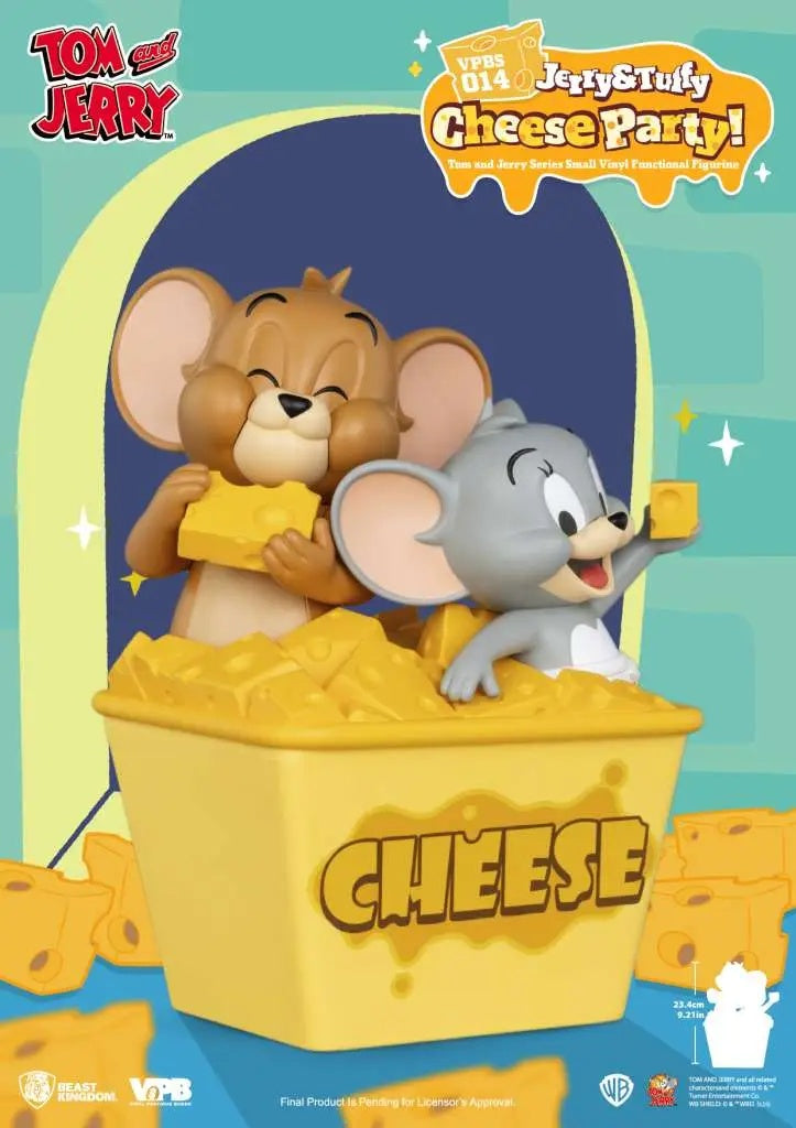 Tom & Jerry Jerry & Tuffy Cheese Party Vinyl Bank Salvadanaio-4