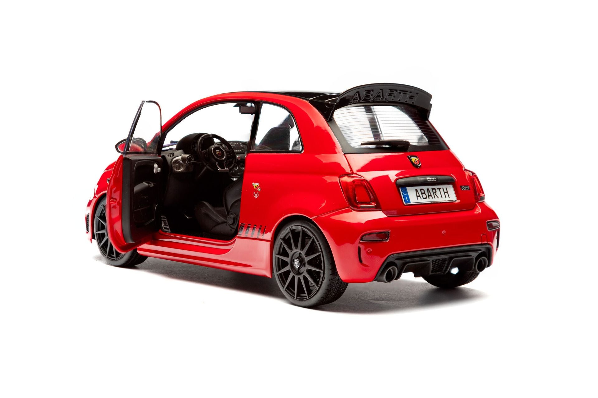 Fiat F595 Abarth 2023 Solido Works Red 1:18-8