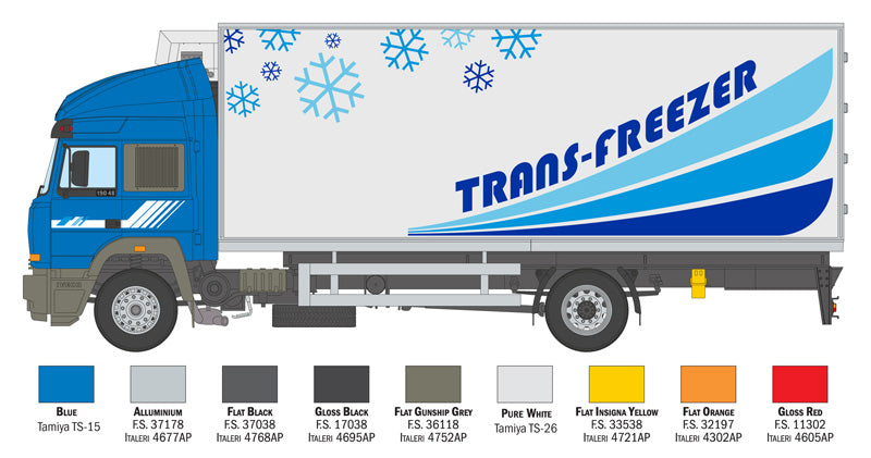 Iveco Turbostar 190.48 reefer truck Kit 1:24-5